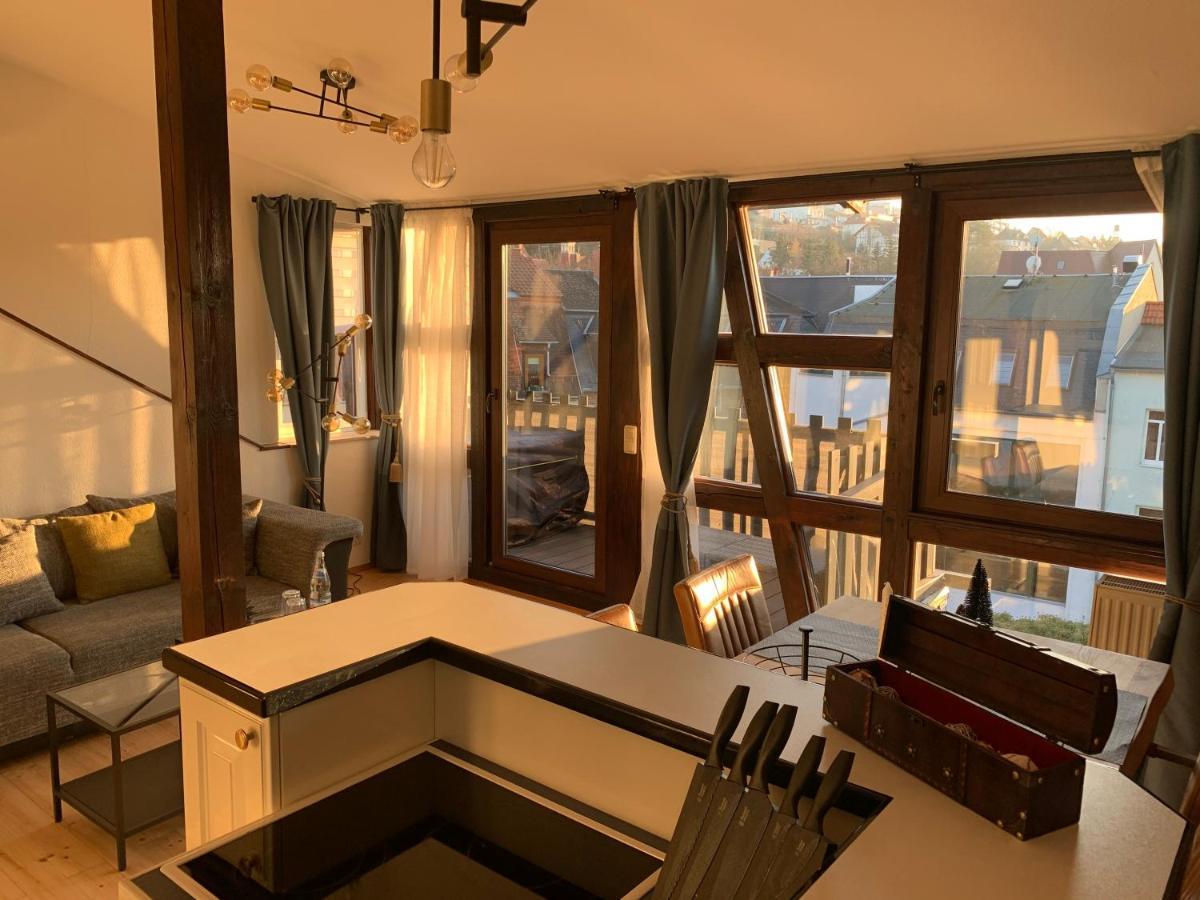 Apartment Skyline Of Jena, Luxurioes, Einzigartig, Free Wifi, Parkplatz, Klimatisiert, Zentral Exterior foto